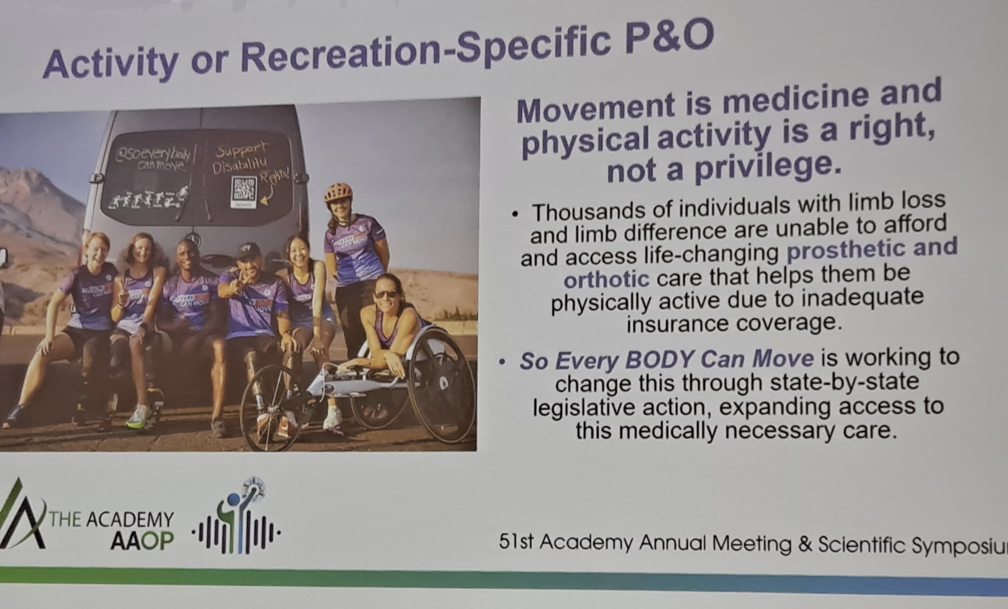 ISPC parasport congres national Atlanta USA zero reste à charge appareillage orthopedique sport